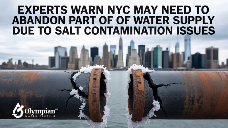 Experts Warn NYC May Need to Abandon Part of Water Supply Due to Salt Contamination Issues Olympian Water Testing​