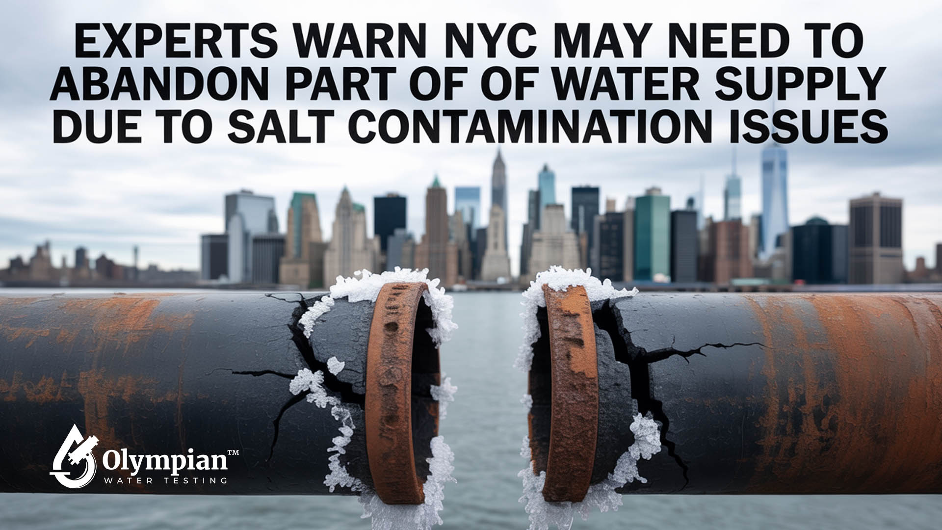 Experts Warn NYC May Need to Abandon Part of Water Supply Due to Salt Contamination Issues Olympian Water Testing​
