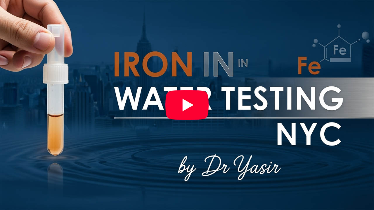 Iron in Water Testing NYC by Dr Yasir