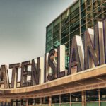 Staten Island sign. Water quality concerns in Staten Island, New York.