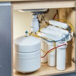 Water softener system for well water. Under sink filtration system for home with well.