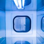 UV water disinfection system. Well water disinfection using ultraviolet light.