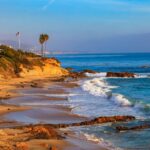 Middlesex County: Ocean view with beach, rocks, and waves. Well water quality concerns.