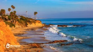 Middlesex County: Ocean view with beach, rocks, and waves. Well water quality concerns.
