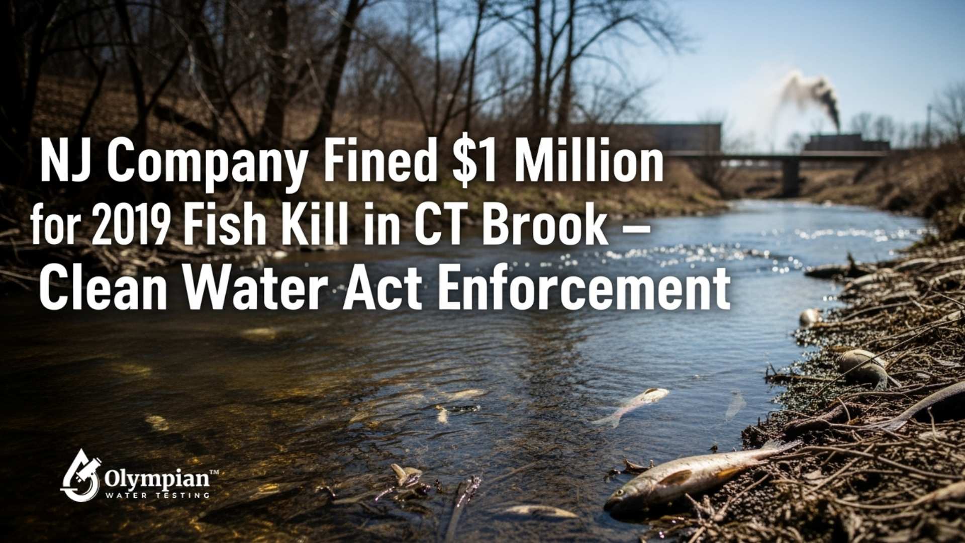 NJ Company Fined $1 Million for 2019 Fish Kill in CT Brook — Clean Water Act Enforcement