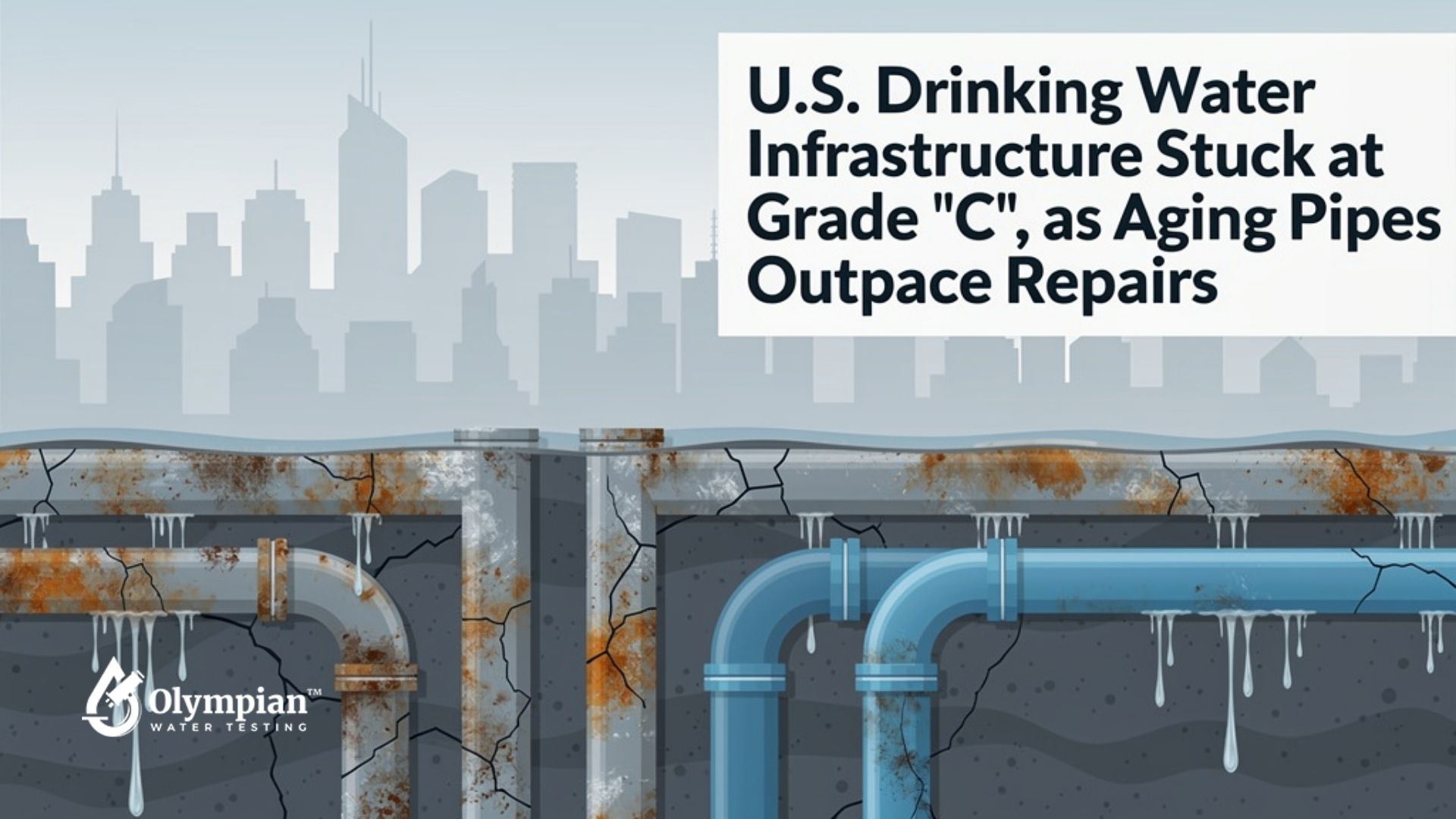Aging lead pipes and water infrastructure in need of repair, impacting drinking water quality in Connecticut homes.